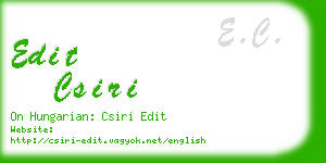 edit csiri business card